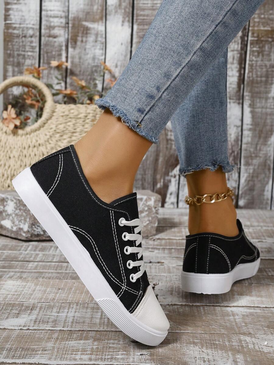 czarne trampki casual 