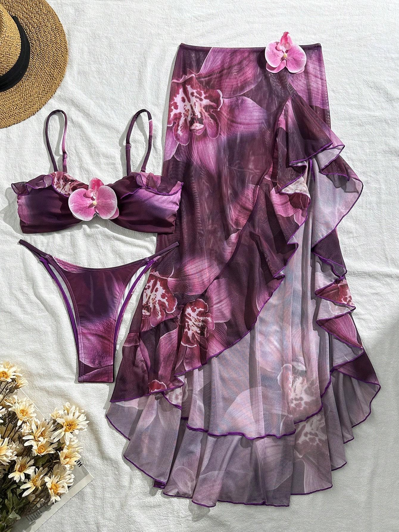 KOMPLET DWUCZĘŚCIOWY STRÓJ KĄPIELOWY SARONG
