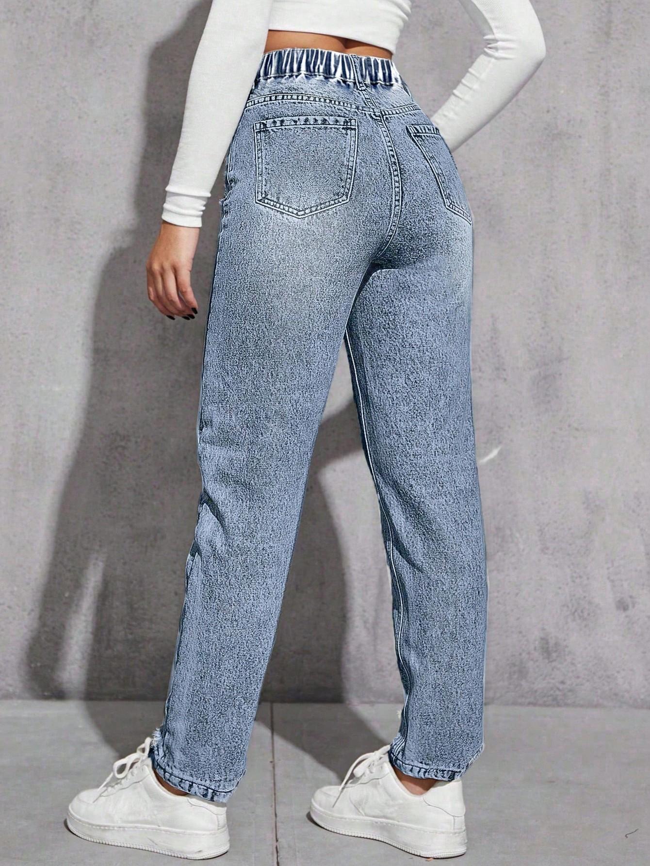 NIEBIESKIE SPODNIE JEANS 