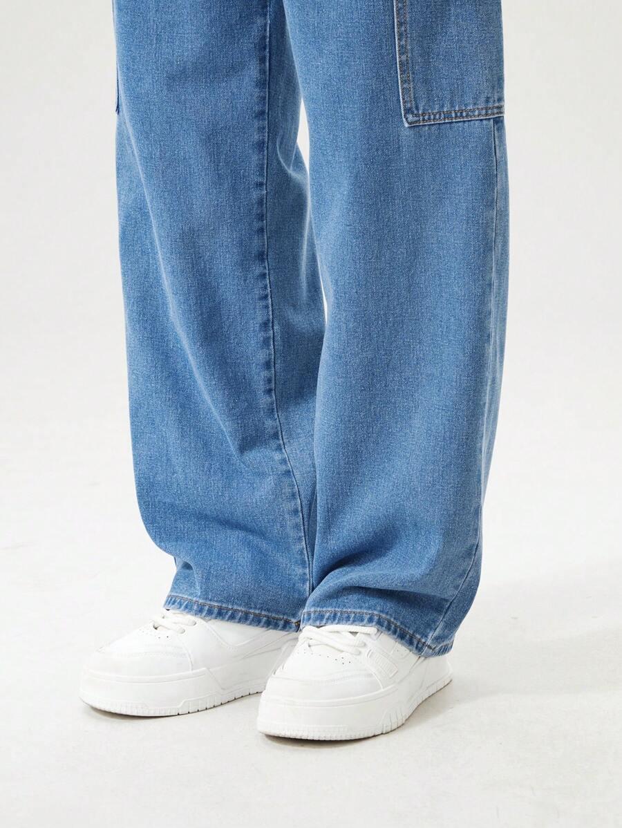 NIEBIESKIE SPODNIE JEANS
