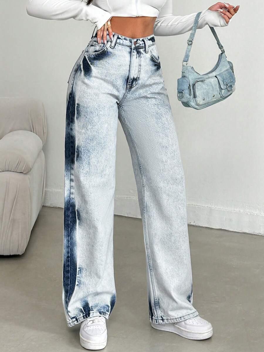NIEBIESKIE SPODNIE JEANS