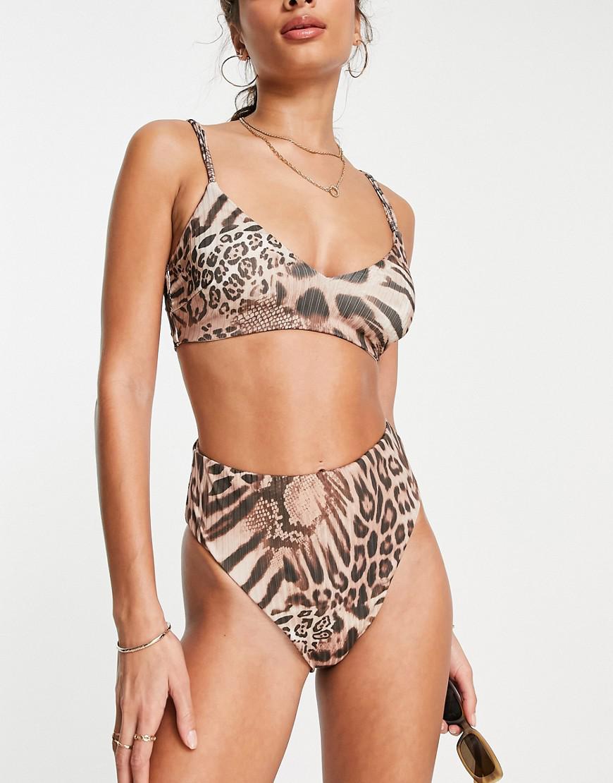 DÓŁ OD BIKINI ANIMAL PRINT