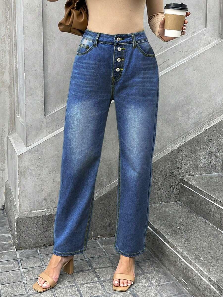 NIEBIESKIE SPODNIE JEANS