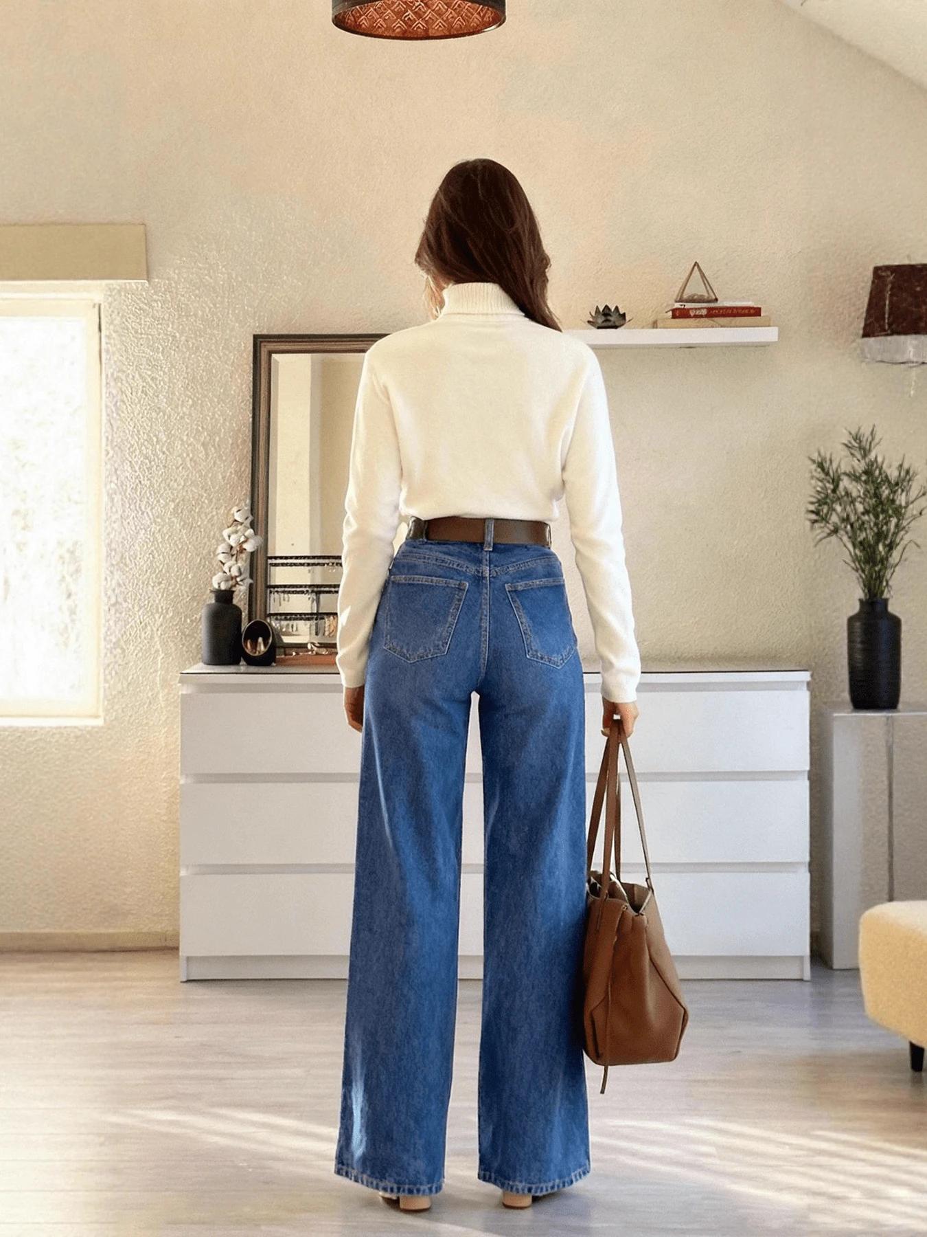 NIEBIESKIE SPODNIE JEANS