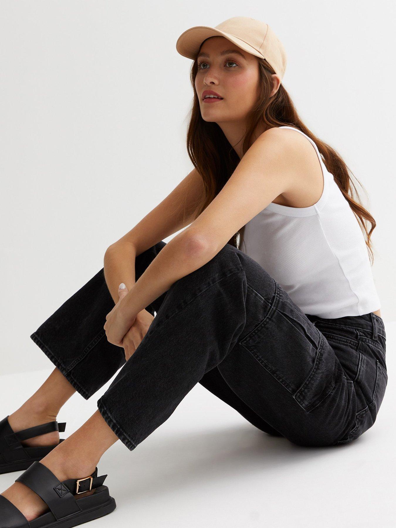 NEW LOOK JEANSY CARGO HIGH WAIST 