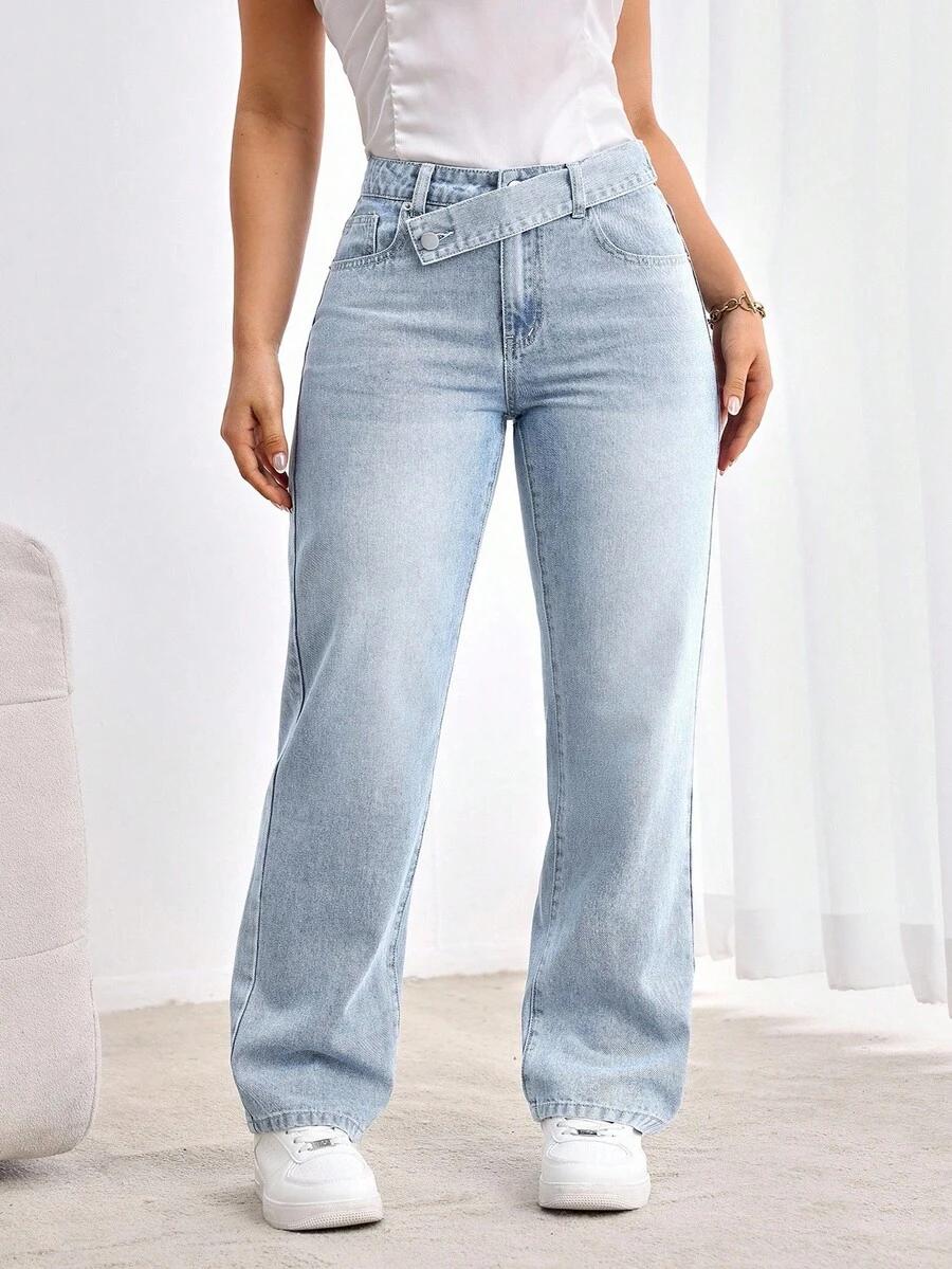 NIEBIESKIE SPODNIE JEANS