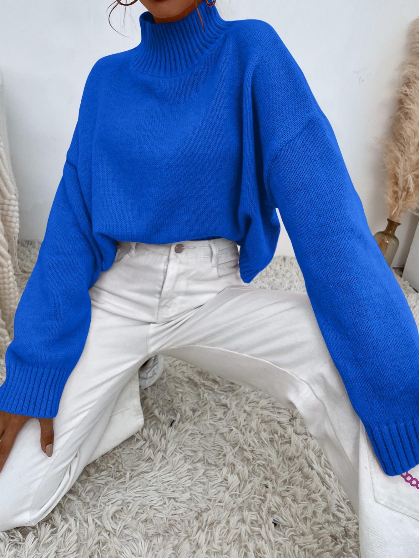 NIEBIESKI SWETER GOLF