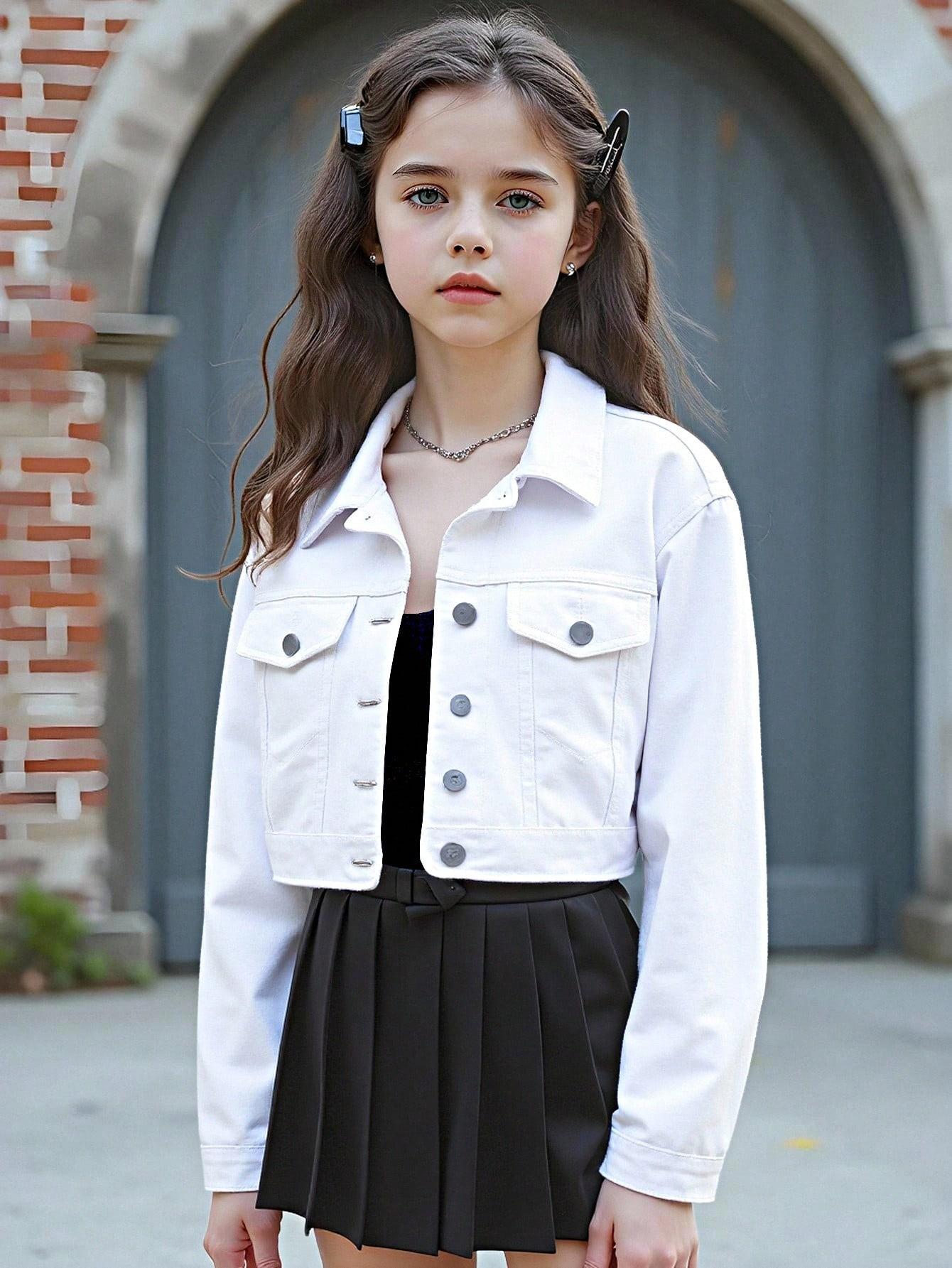biała kurtka jeans