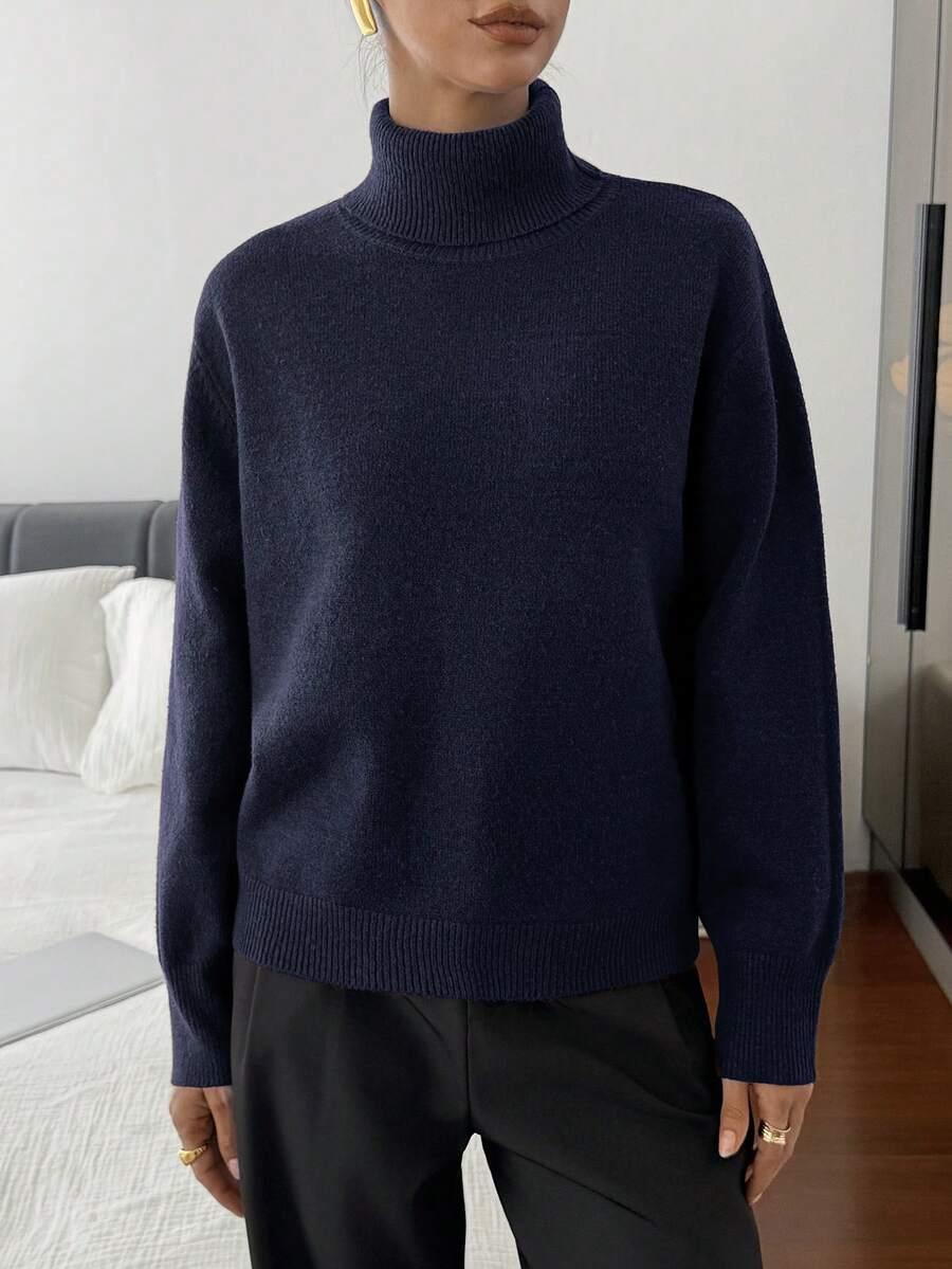 GRANATOWY SWETER GOLF