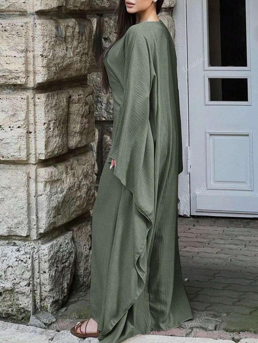 ZIELONA MAXI SUKIENKA