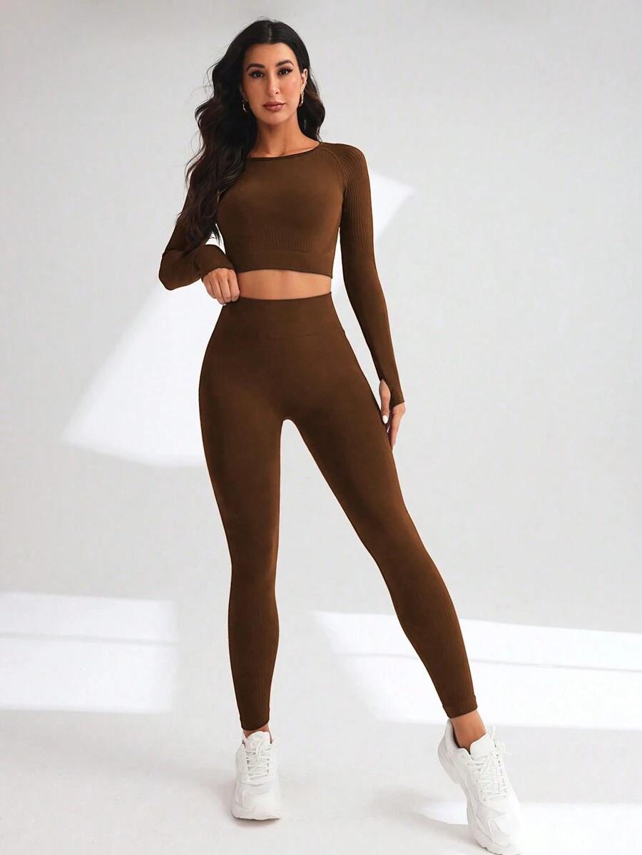 TOP LEGGINSY KOMPLET SPORTOWY