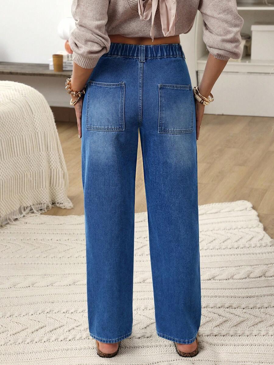 SPODNIE JEANSOWE MOM JEANS