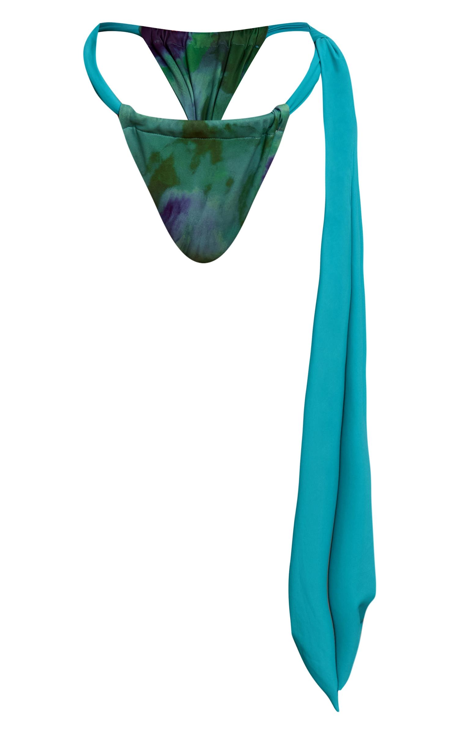 wiązany dół od bikini print