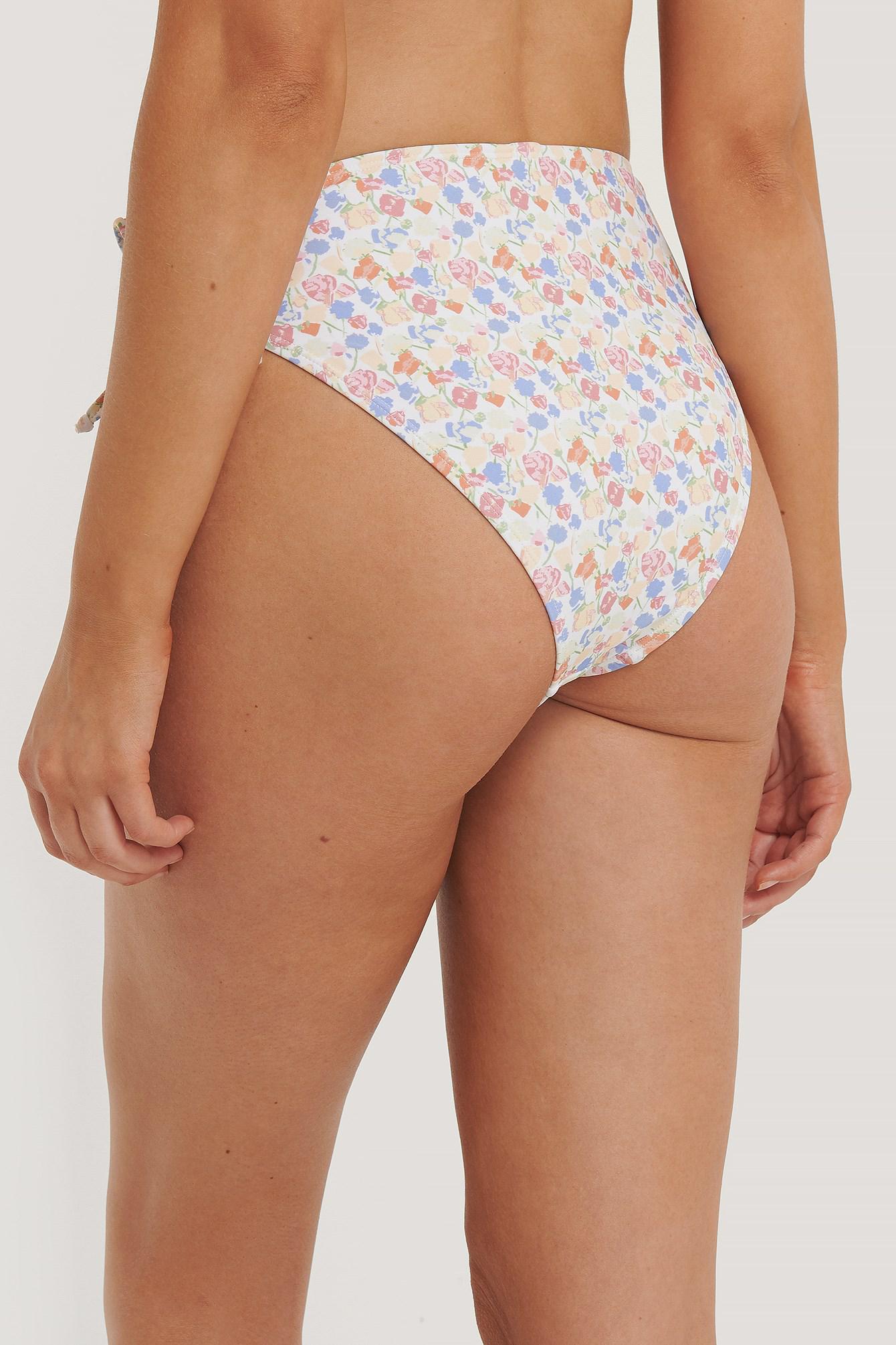 DÓŁ OD BIKINI kwiaty wiązanie wysoki stan