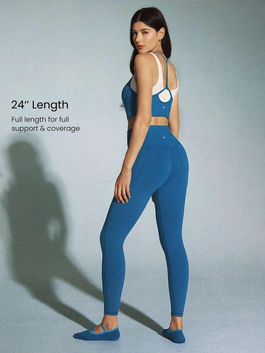 NIEBIESKIE LEGGINSY WYSOKI STAN 
