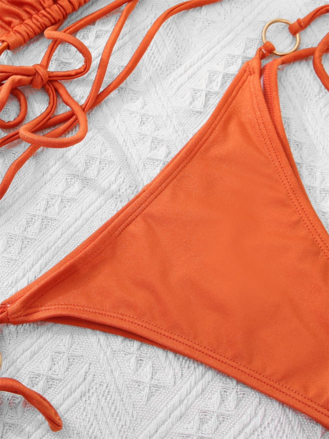 pomarańczowy dół od bikini