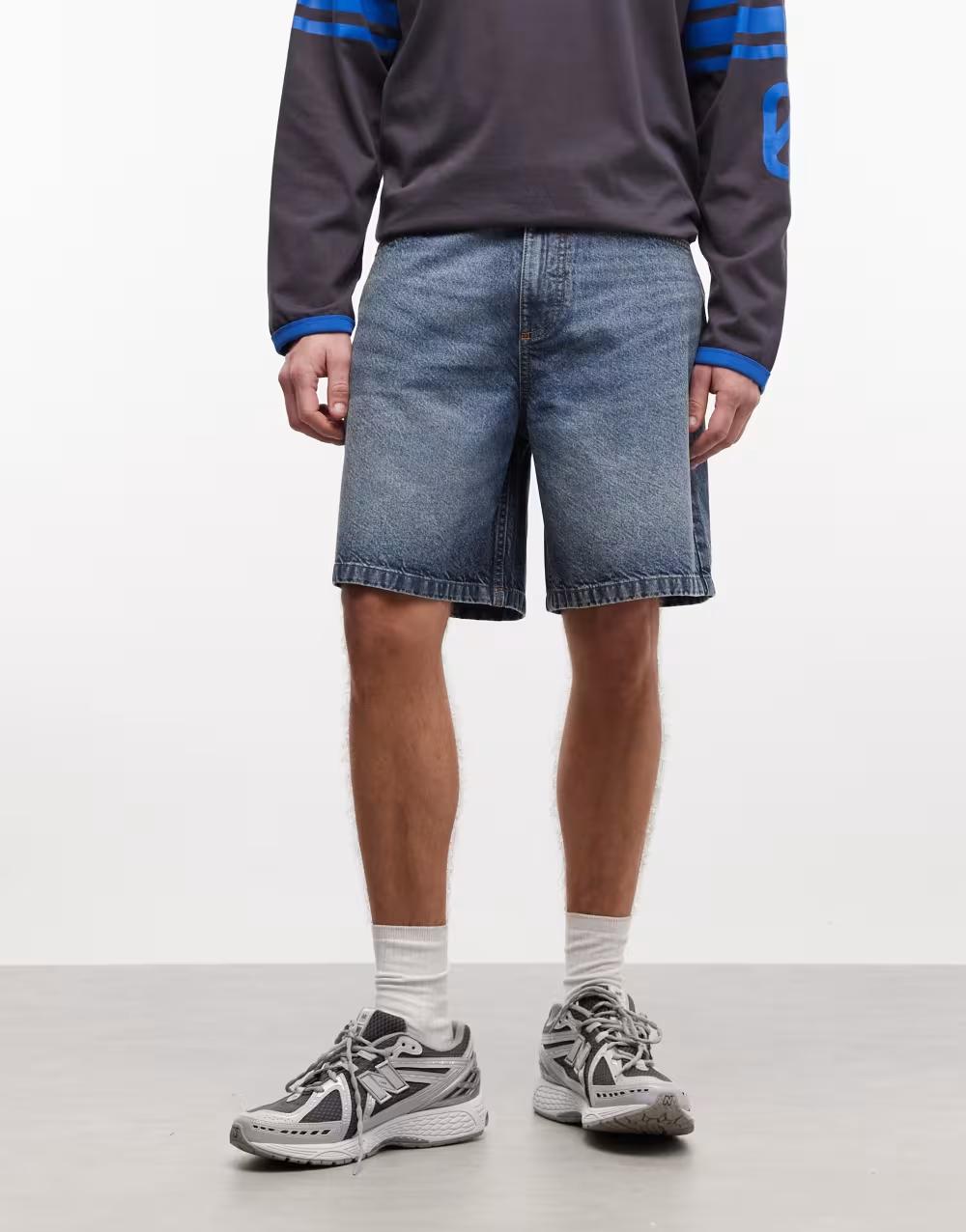 krótkie spodenki jeans zamek kieszenie