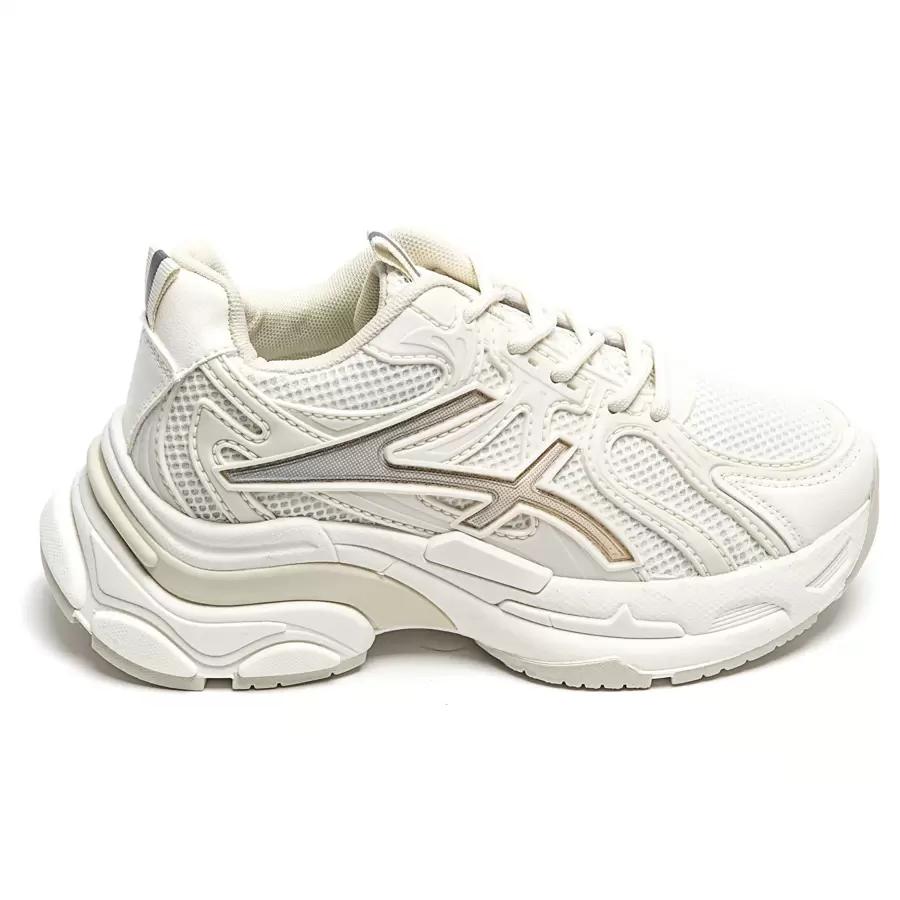 kremowe buty sportowe