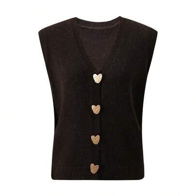 dzianinowy top v-neck 
