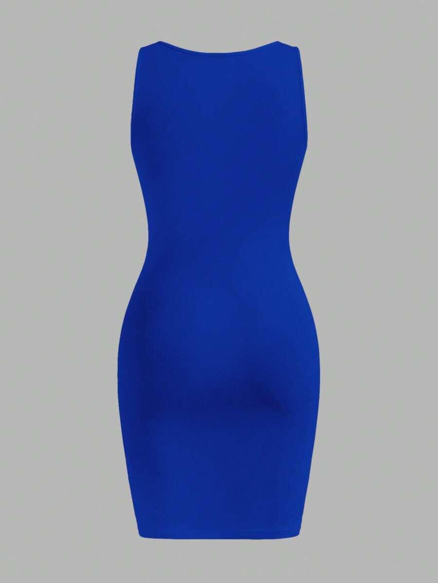 NIEBIESKA MINI SUKIENKA