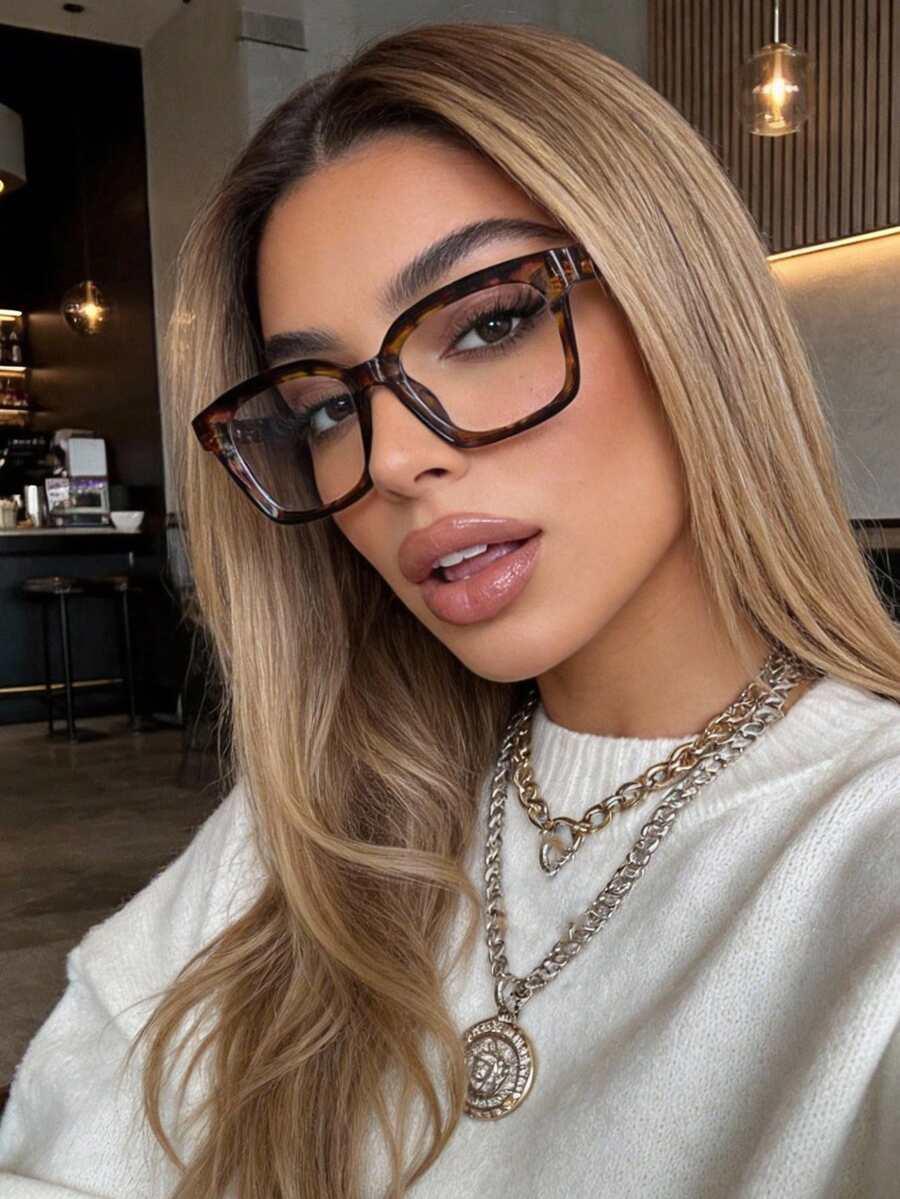 okulary zerówki animal print