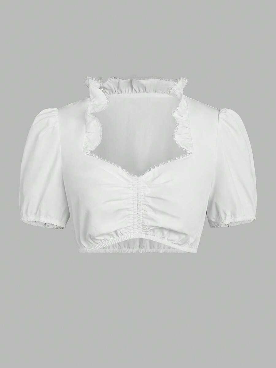 BIAŁY CROP TOP 