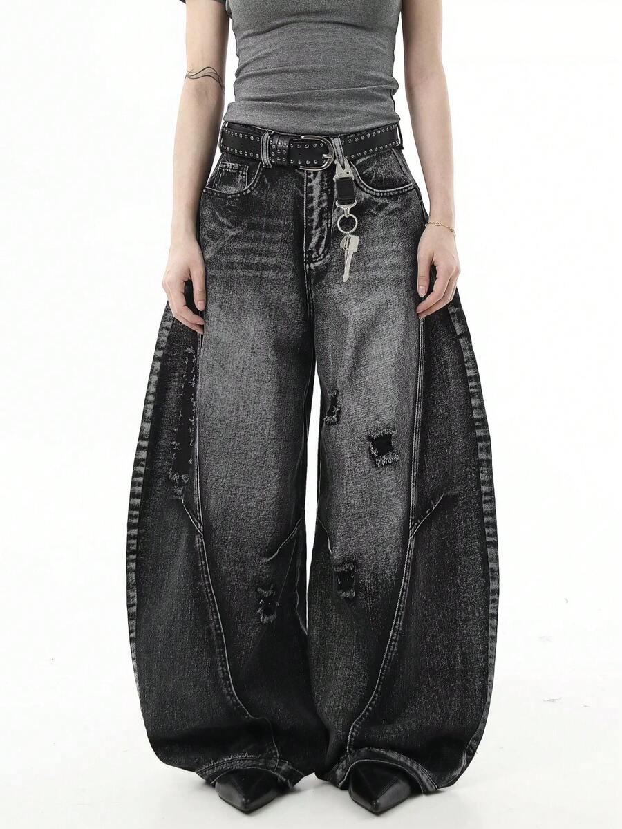 czarne spodnie jeans 