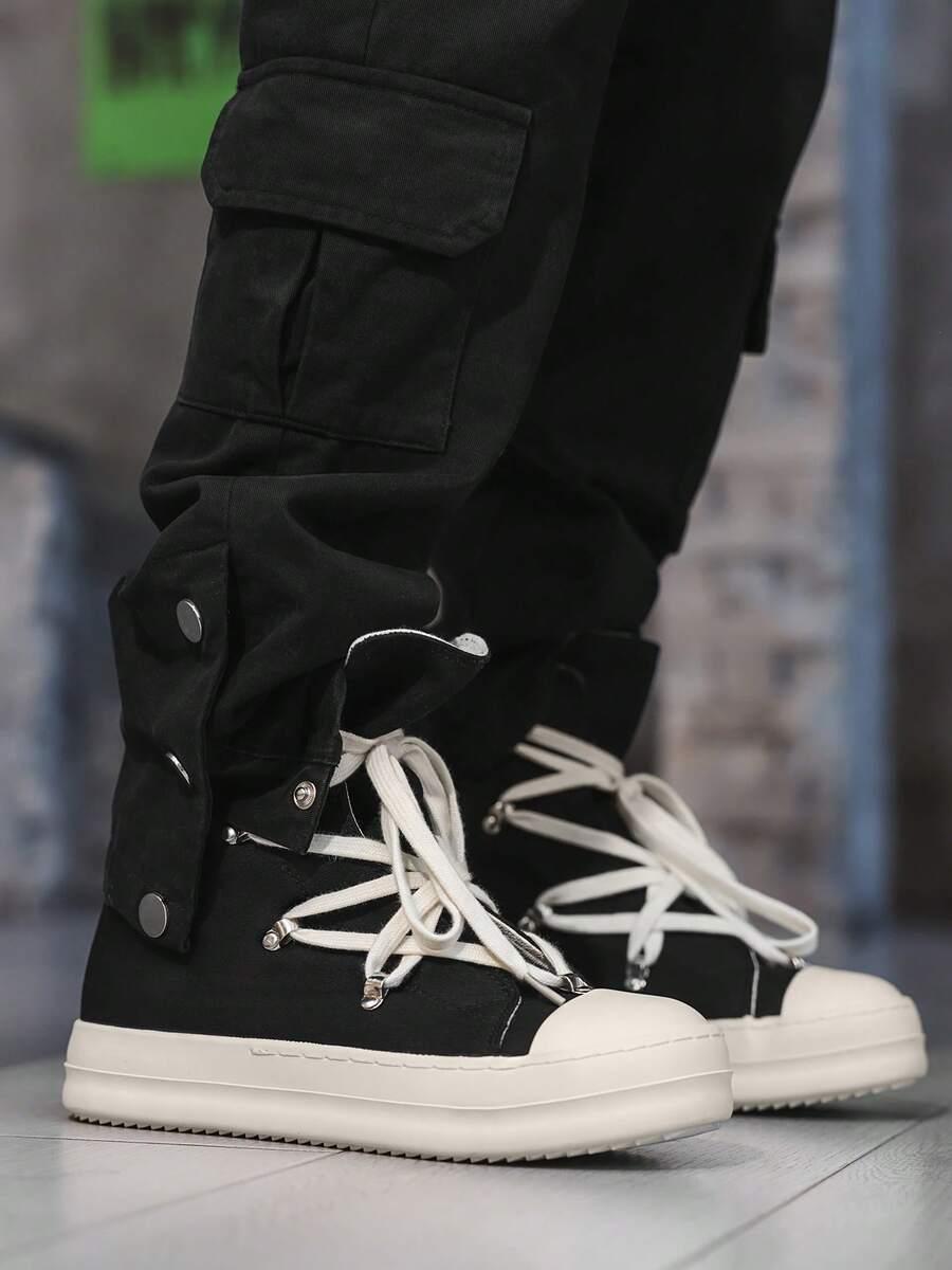 trampki kontrast zip