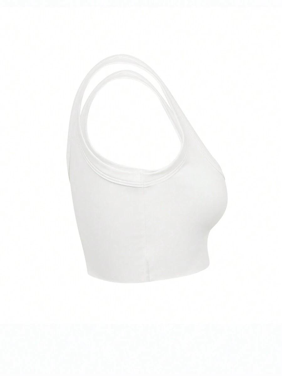 BIAŁY CROP TOP