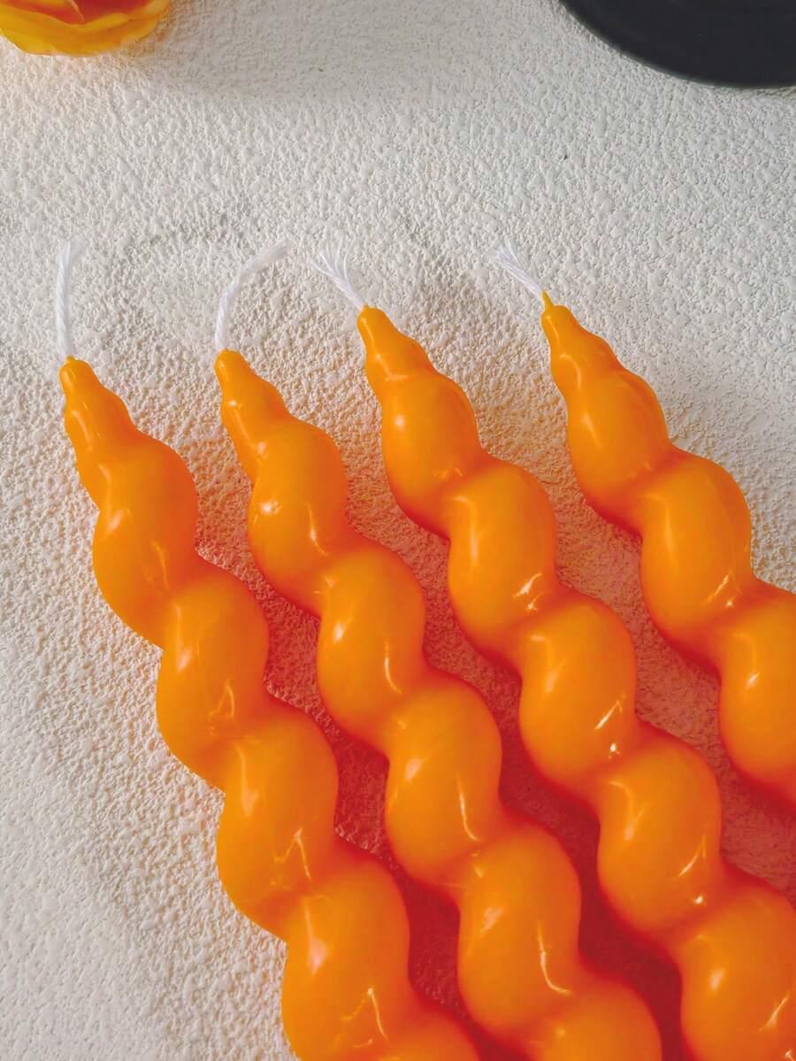 pomarańczowa świeca dekoracyjna 2-pack 