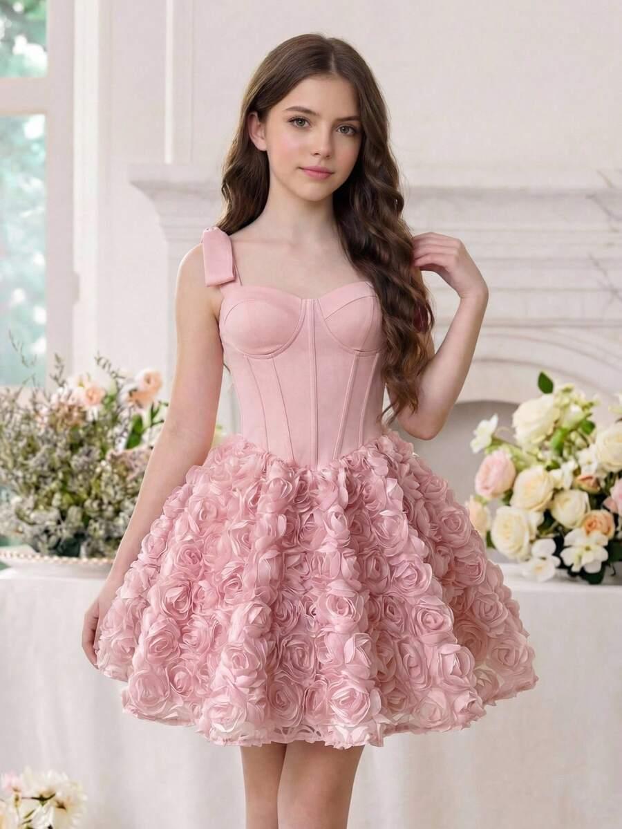 różowa mini sukienka 
