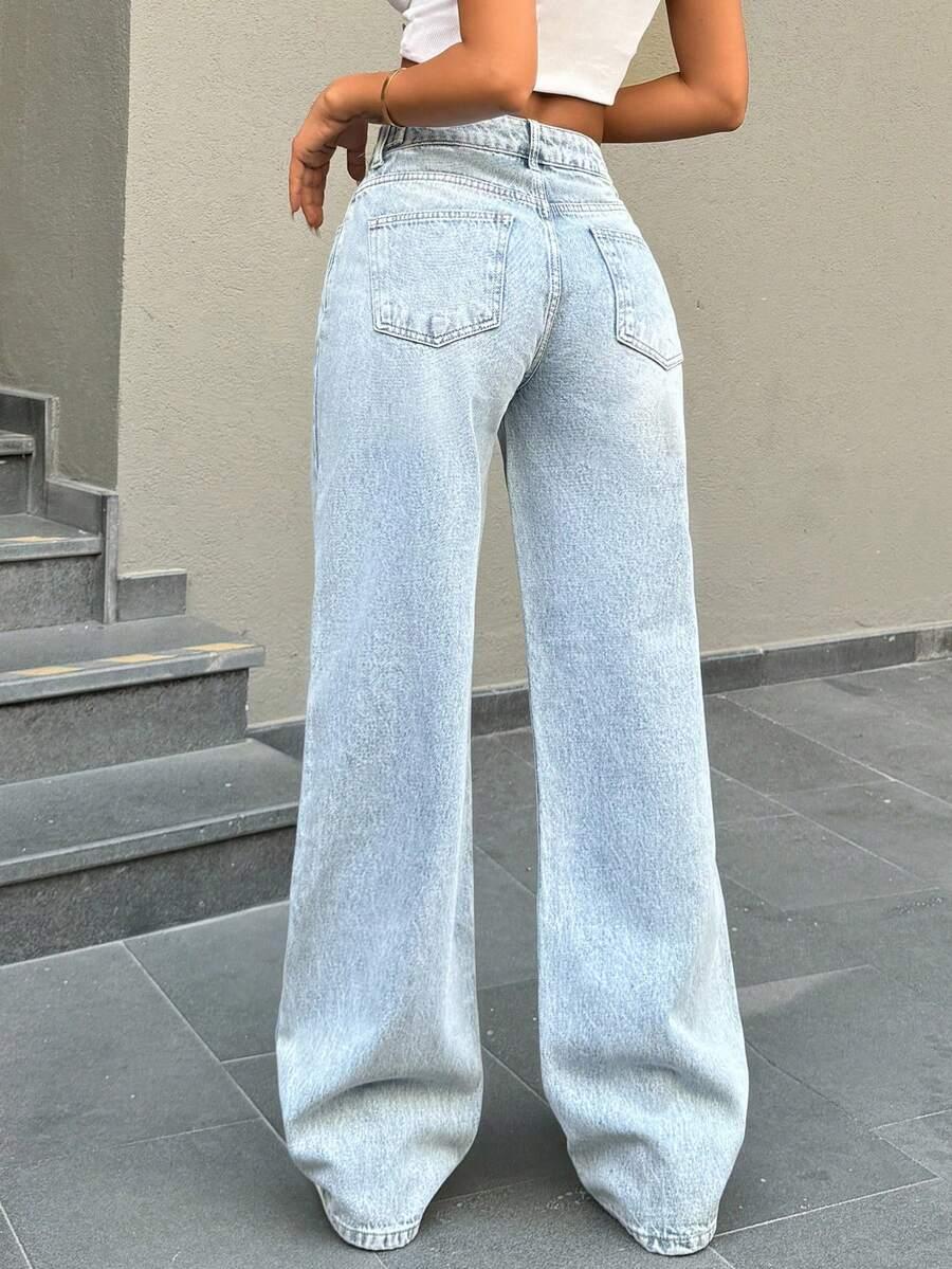 SPODNIE JEANS WYSOKI STAN