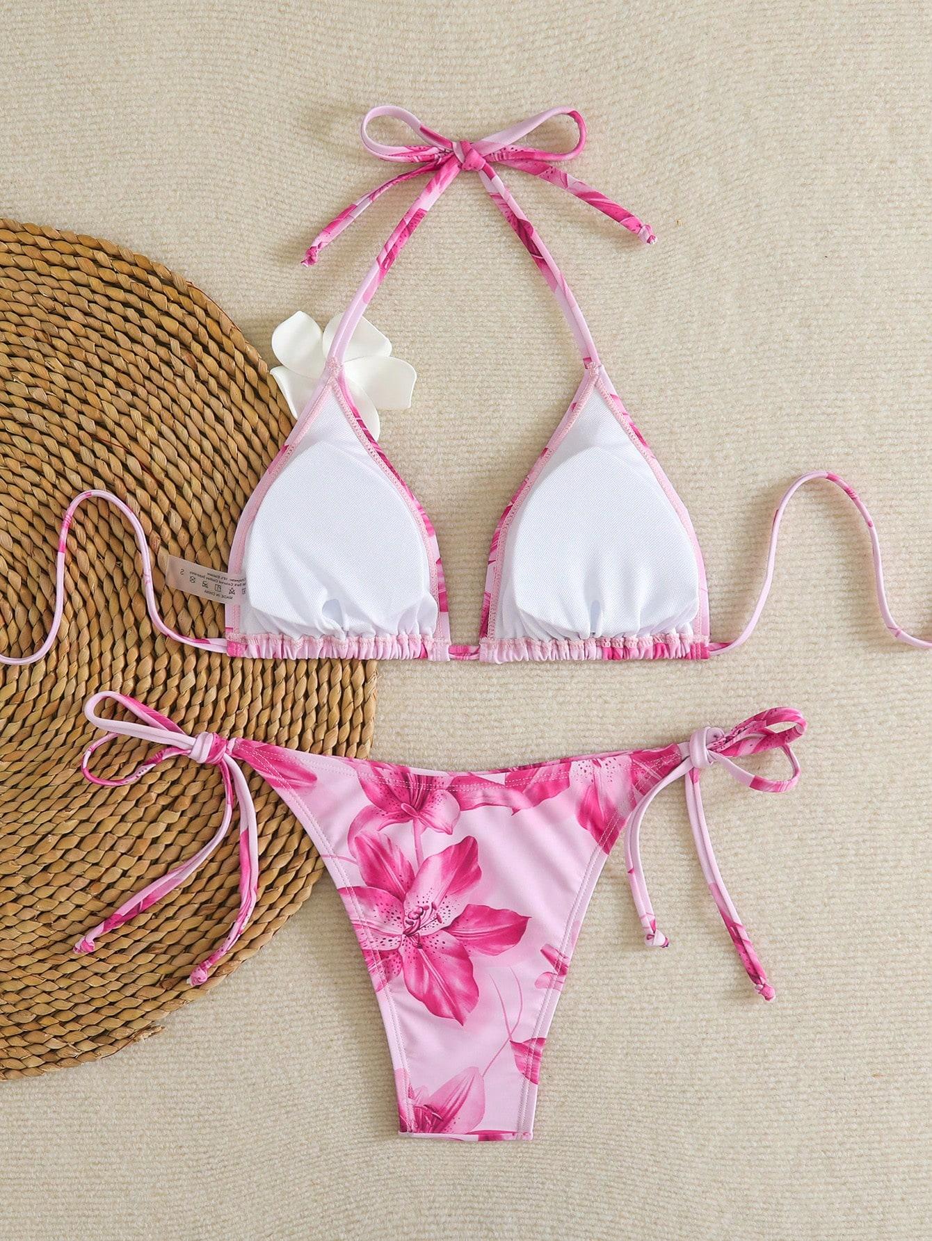 różowy dół od bikini