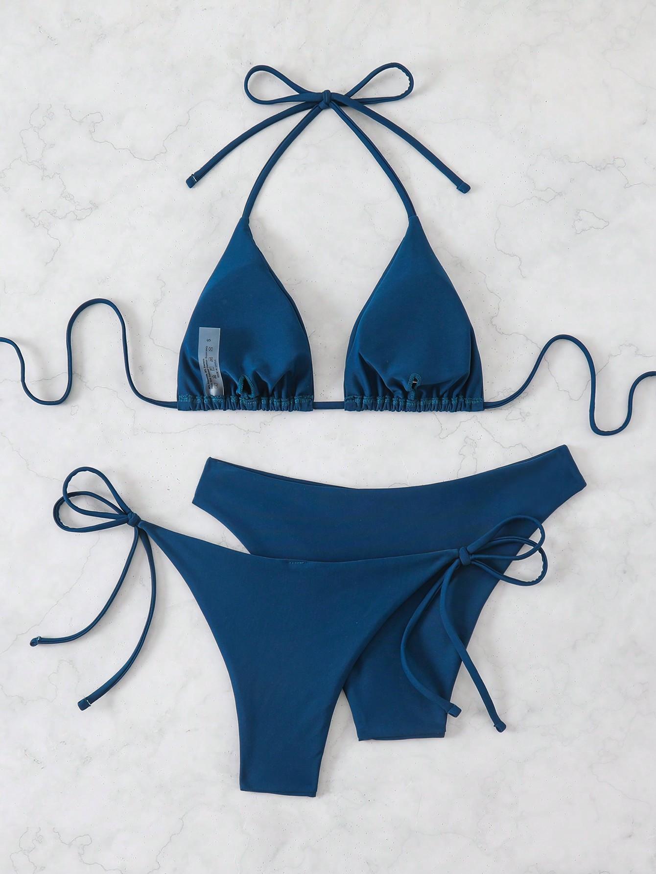 GRANATOWE BIKINI KOMPLET 
