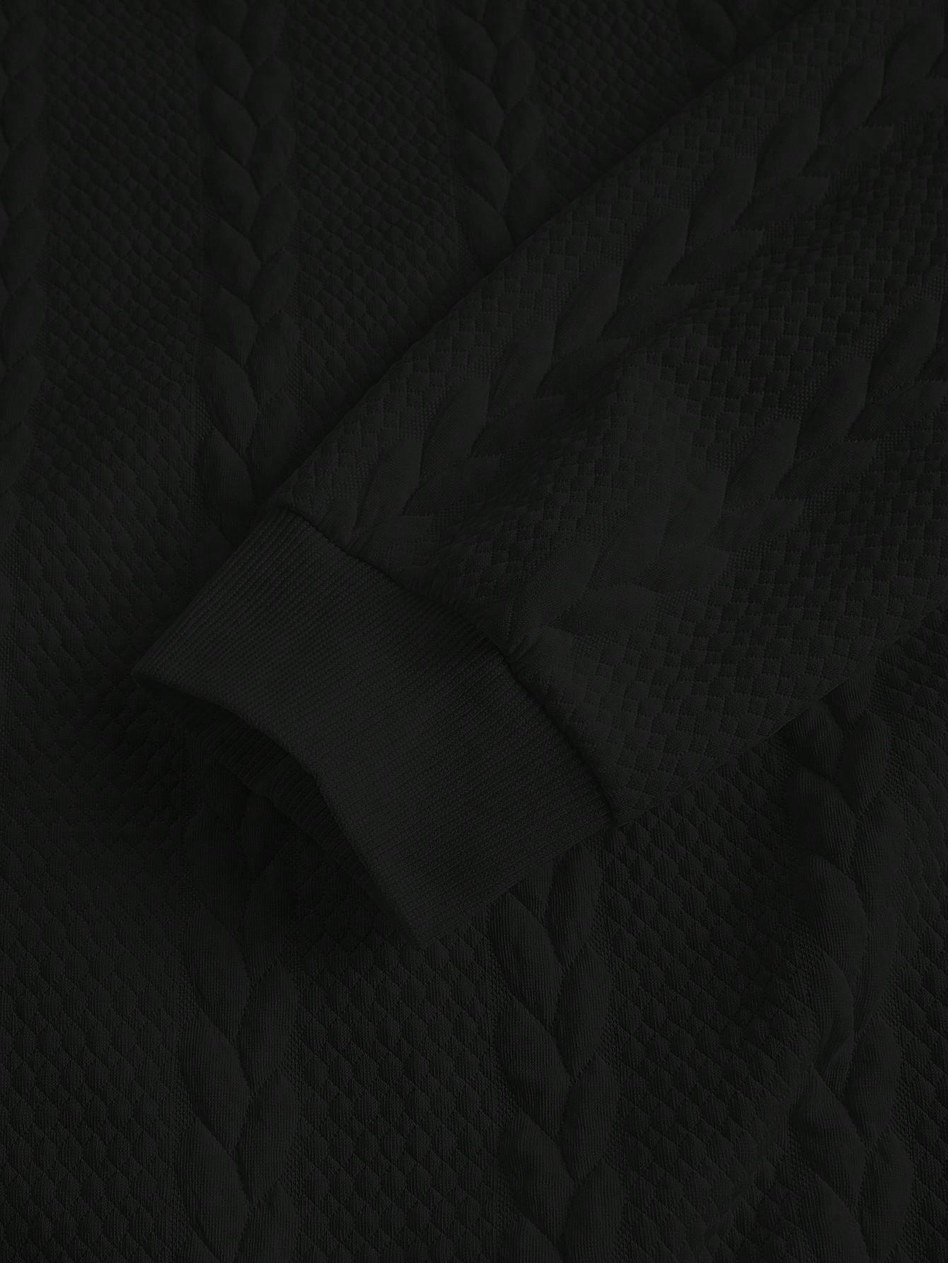 CZARNA BLUZA TEKSTURA