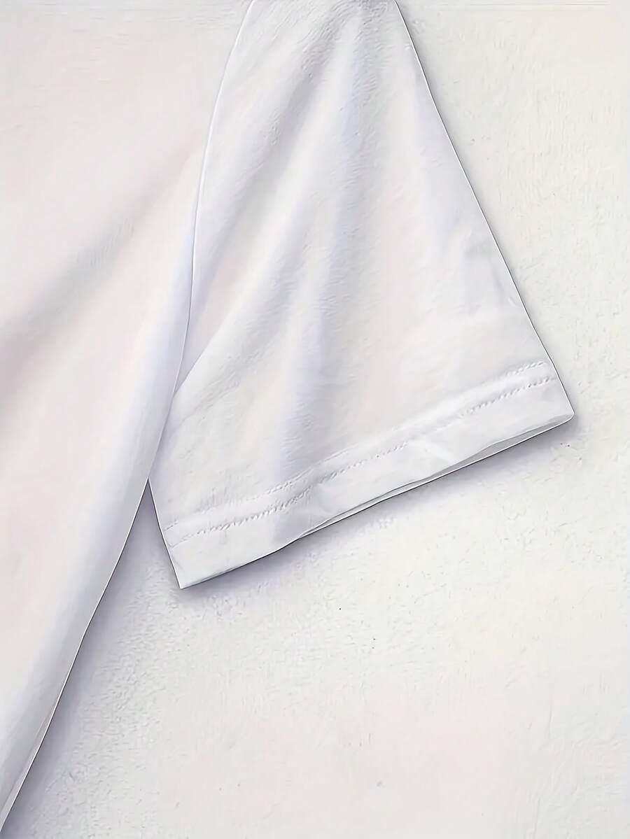  t-shirt okrągły dekolt nadruk 