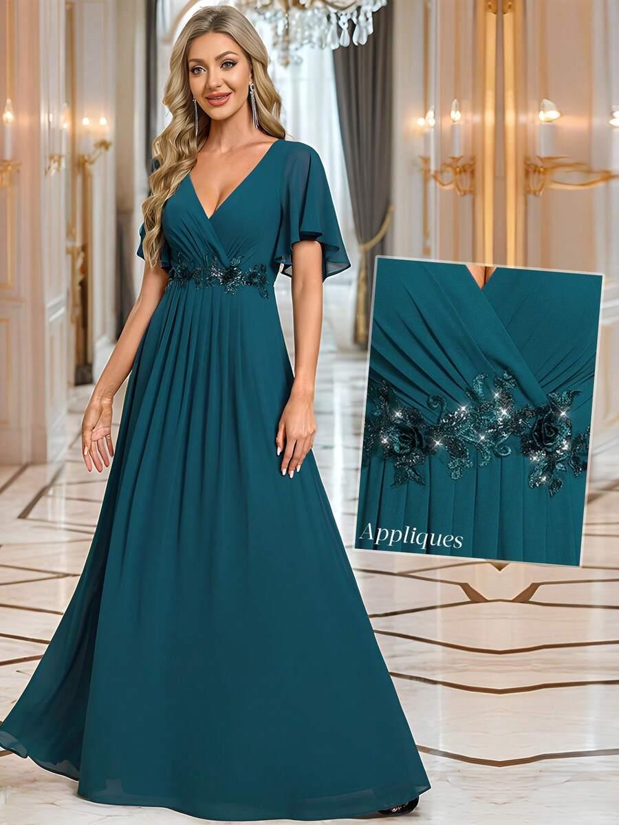 niebieska maxi sukienka