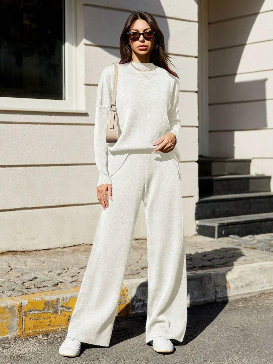 SWETER SPODNIE KOMPLET