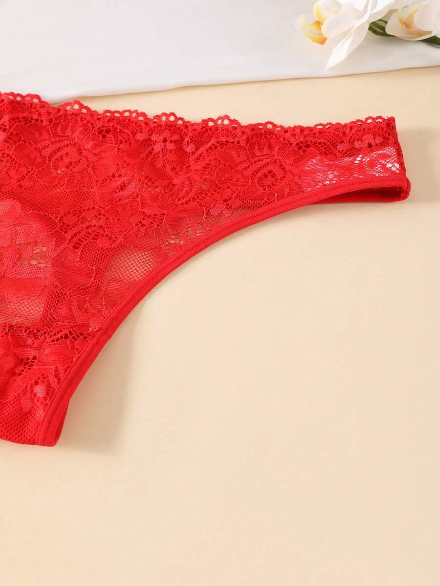 majtki stringi koronka 6-pack