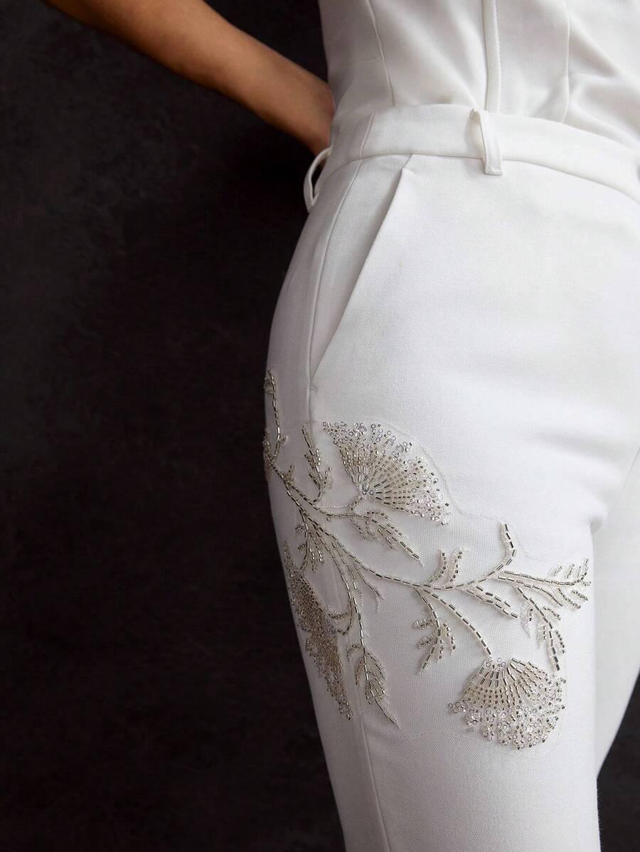 BIAŁE ELEGANCKIE SPODNIE