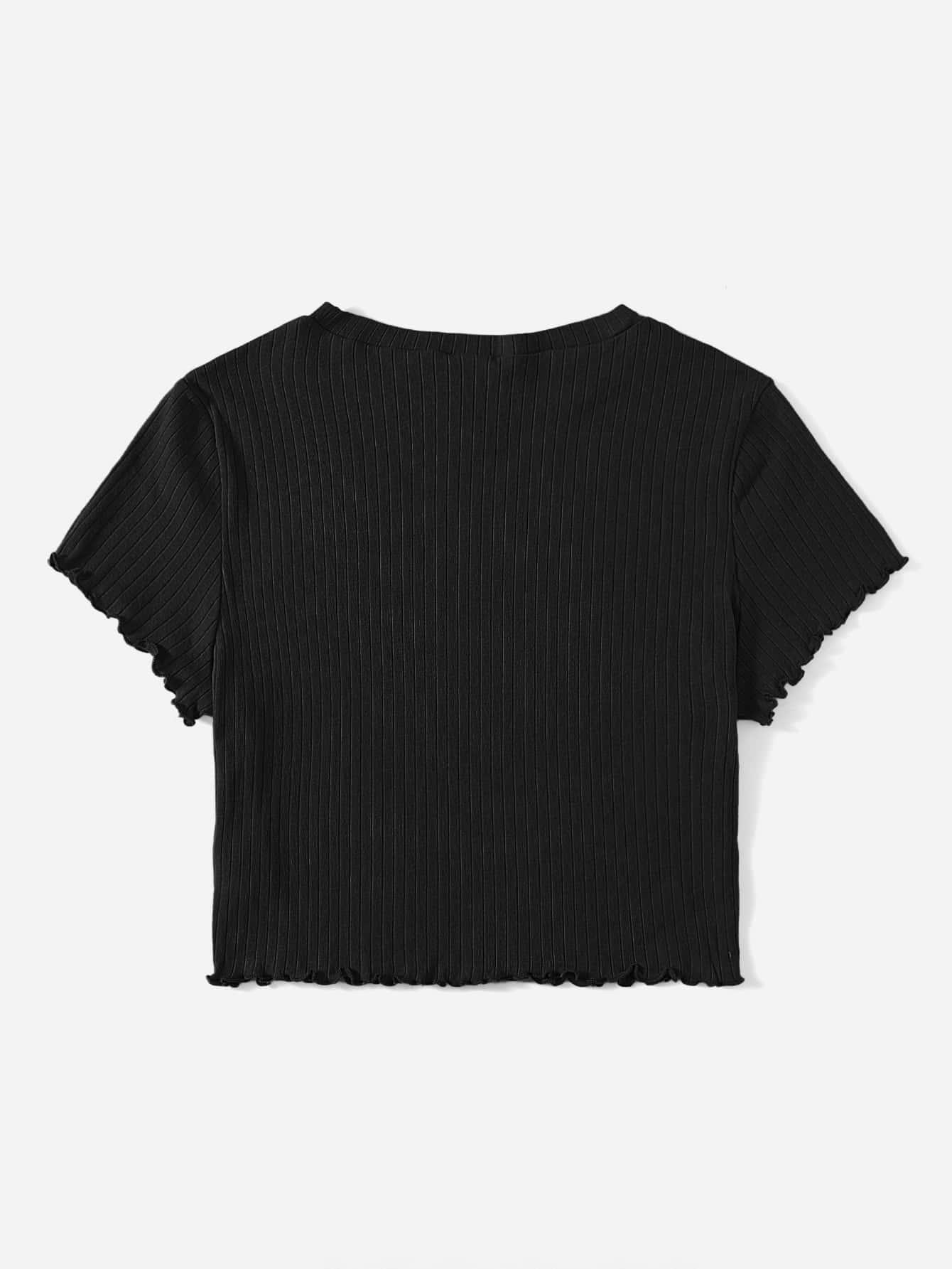 czarny t-shirt prążki