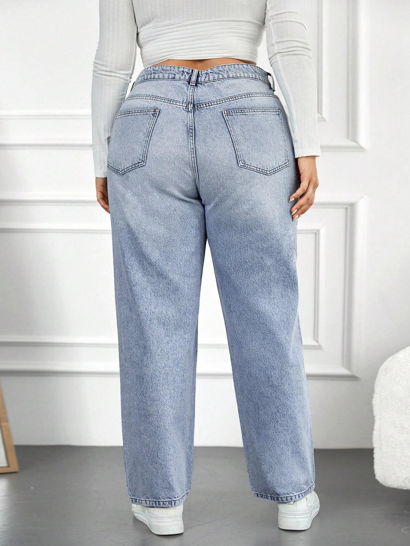 NIEBIESKIE SPODNIE JEANS