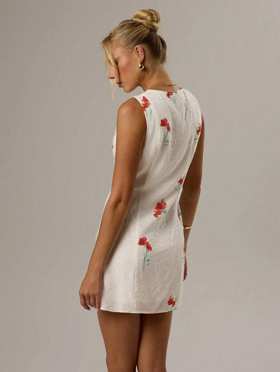 SUKIENKA MINI WZÓR KWIATY