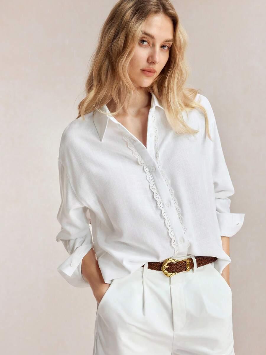 biała koszula casual