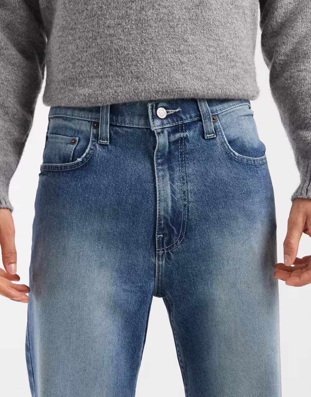 NIEBIESKIE SPODNIE JEANS