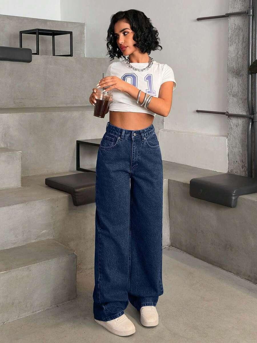 spodnie jeans prosta nogawka