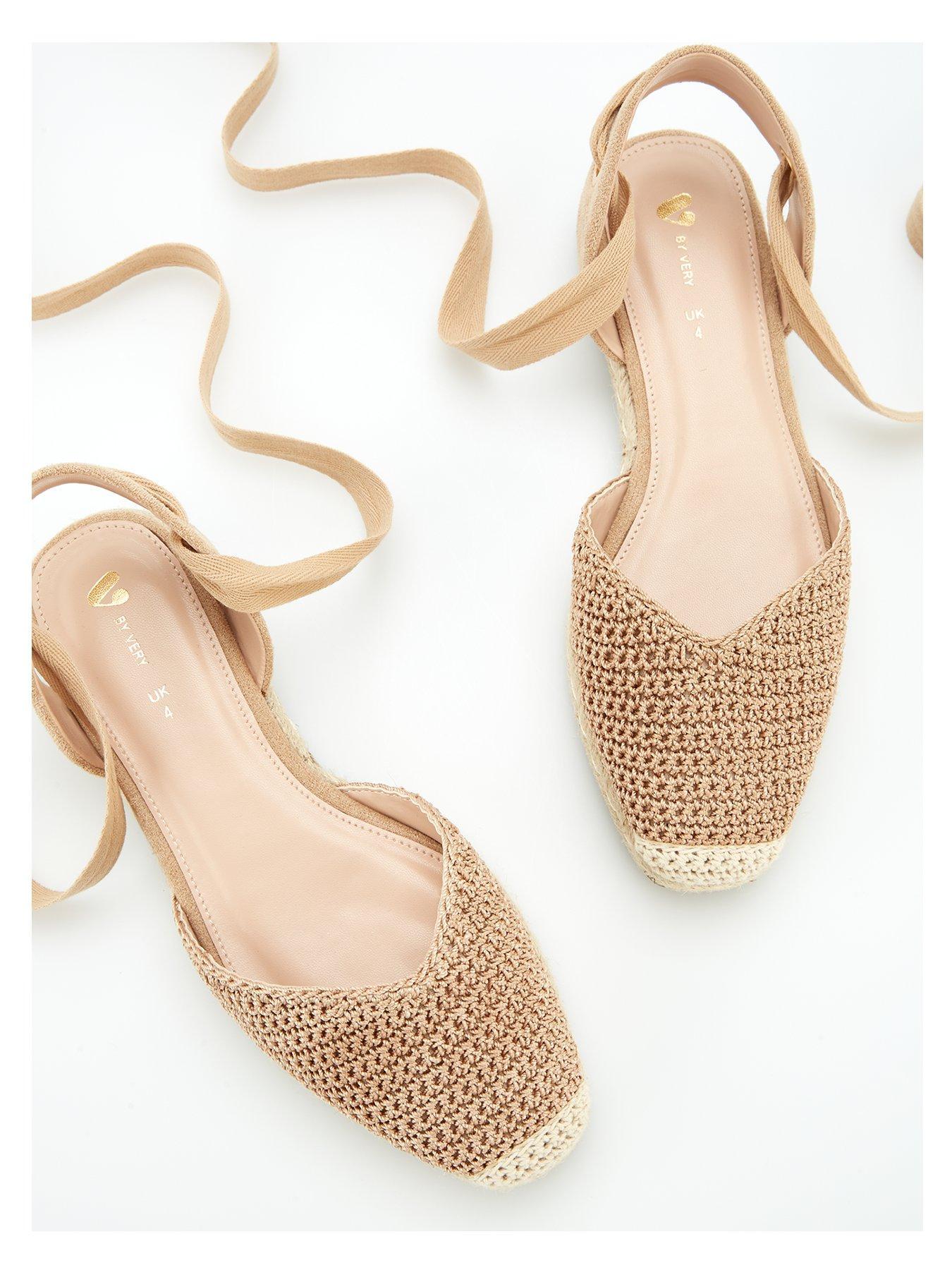 V BY VERY ESPADRYLE SANDAŁY WIĄZANE
