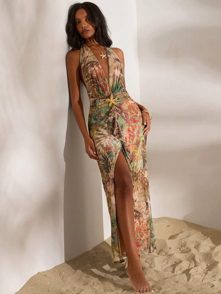 maxi sukienka print