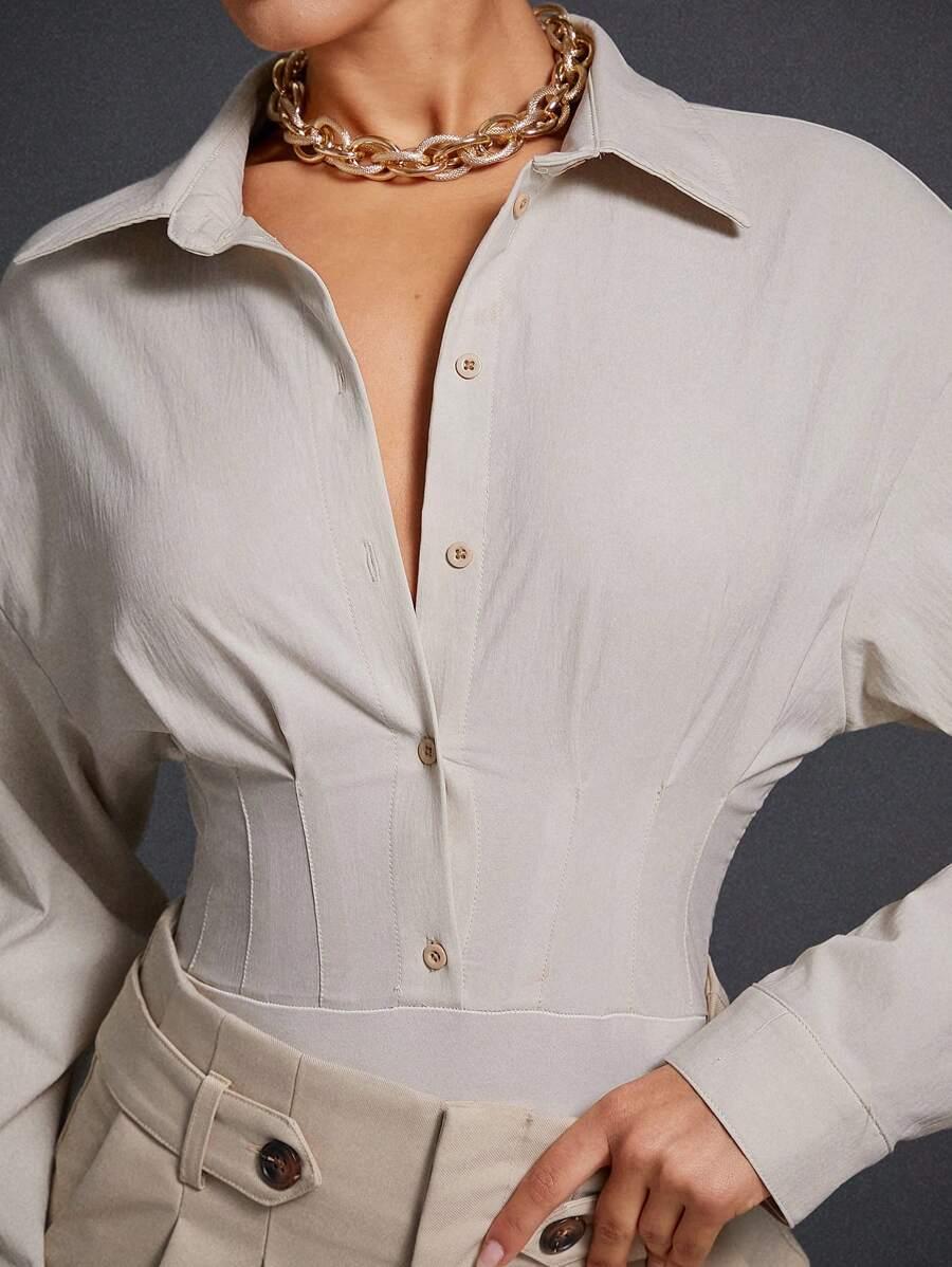 BEŻOWE BODY GUZIKI