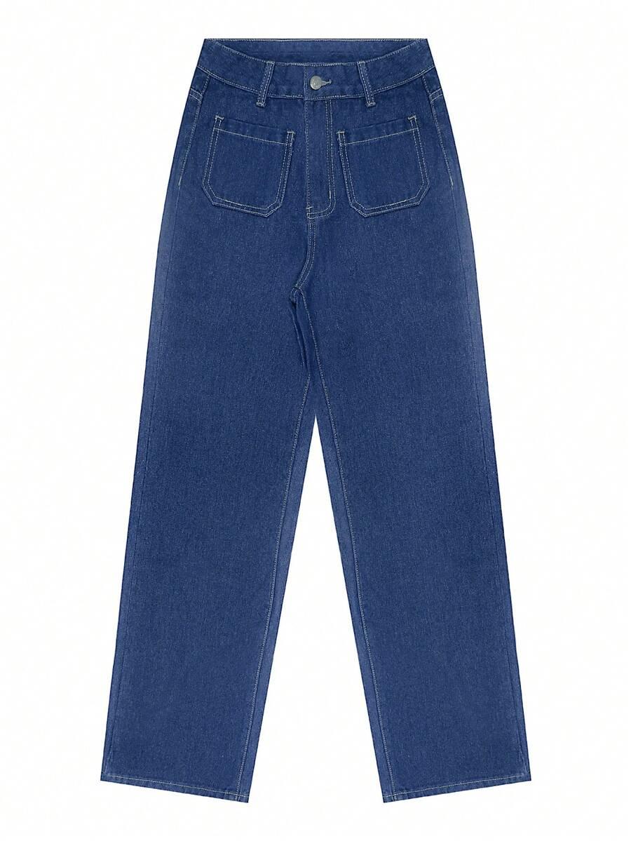 NIEBIESKIE SPODNIE JEANS